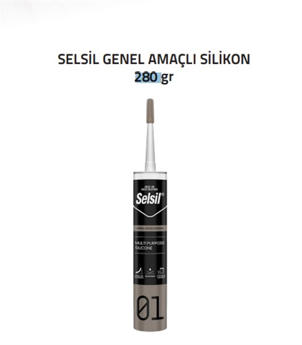 ŞEFFAF SİLİKON - SELSİL (280gr) (K-25)